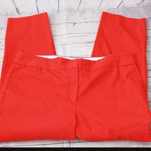❄Talbots red  straight leg crop pants 16 slim crop